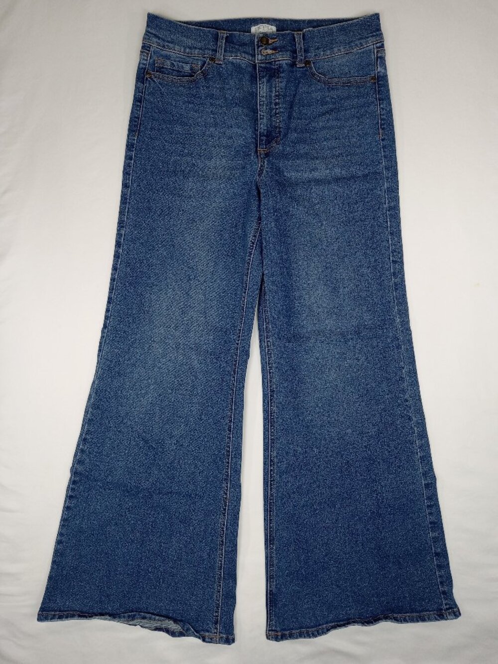 Sofia Jeans by Sofia Vergara Margot Wide Leg High Rise Denim Jeans 12